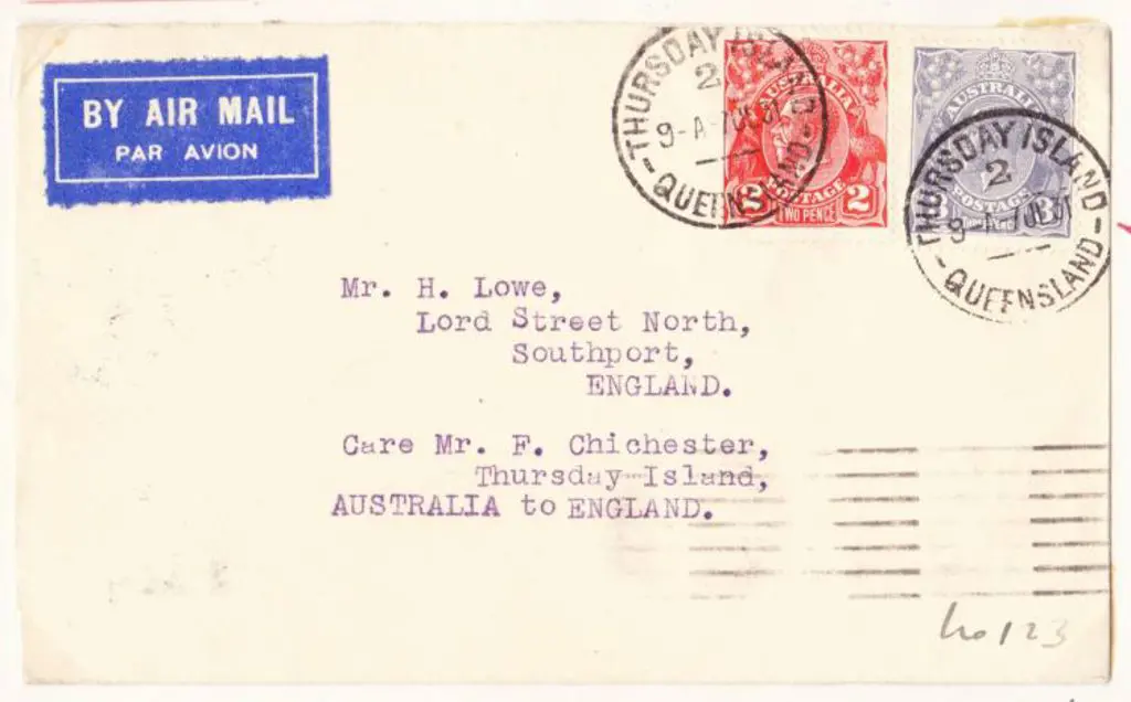 1931 (3rd July) Australia to England Chichester ... Image 1++