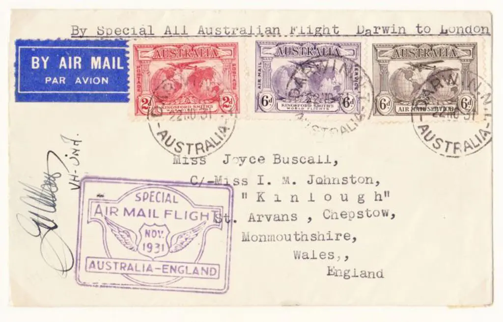 1931 (19th Nov) A.N.A. Ltd First All Australian ... Image 1++