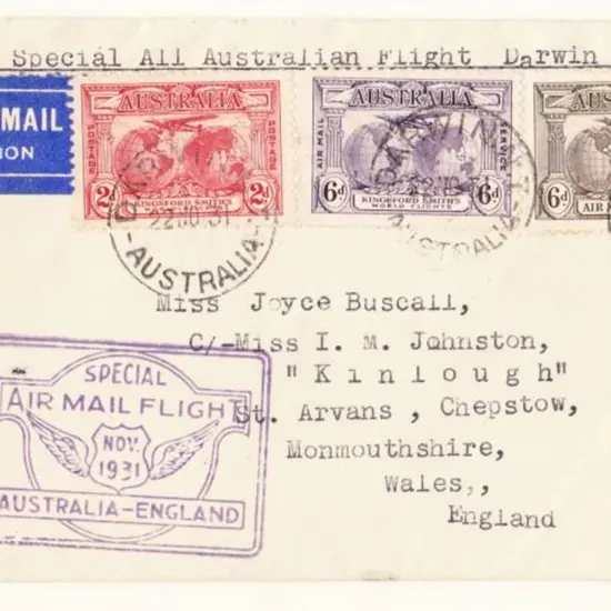1931 (19th Nov) A.N.A. Ltd First All Australian ...