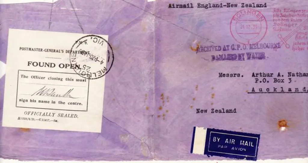 1935 (31st Dec) Imperial Airways England to ... Image 1++