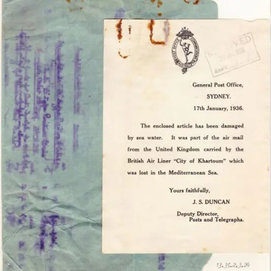 1935 (31st Dec) ditto but with "Post Office ...