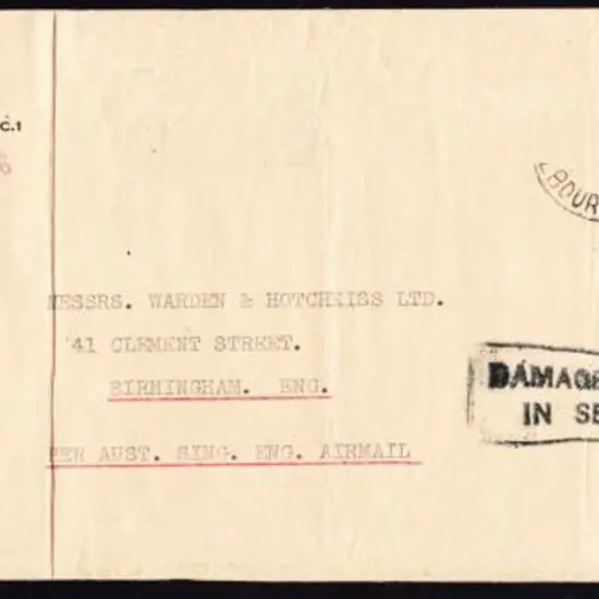 1936 (22nd Aug) ditto with this Edmunds Bros & Co ...
