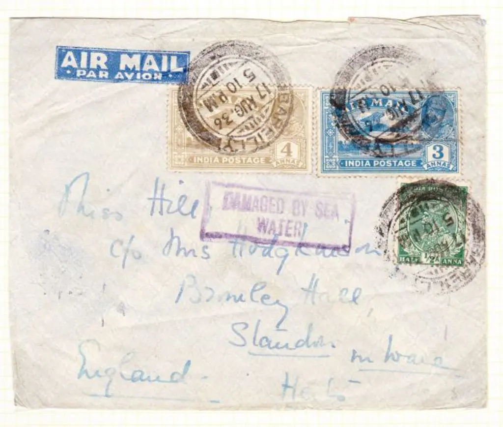 1936 (22nd Aug) ditto but with the "DAMAGED BY ... Image 1++