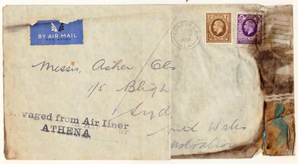 1936 (29th Sept) Imperial Airways England to ... Image 1++