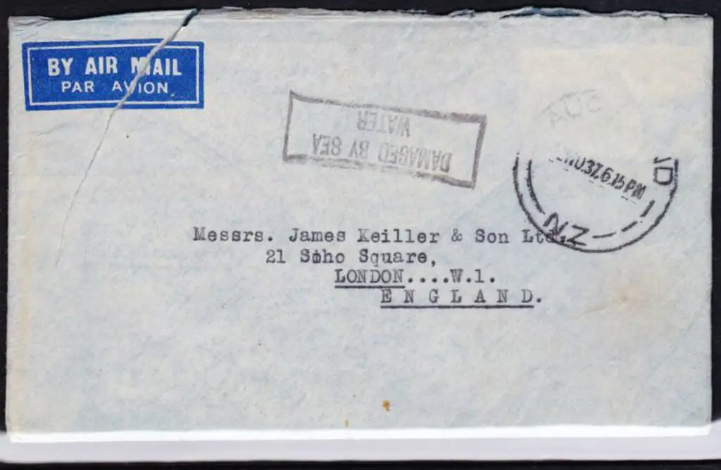1937 (4th Dec) ditto but single cover with a 2 ... Image 1++