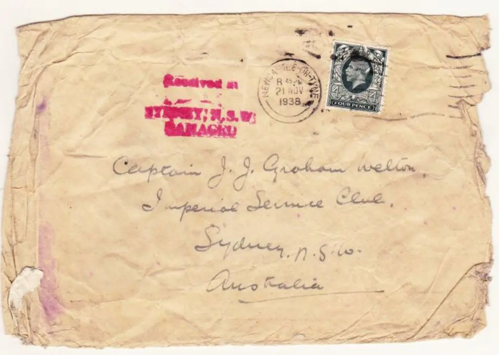 1938 (27th Nov) Imperial Airways England to ... Image 1++