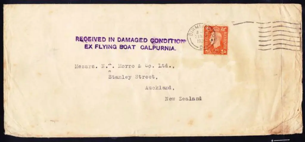 1938 (27th Nov) ditto but with one stamp missing & ... Image 1++