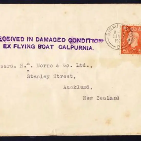 1938 (27th Nov) ditto but with one stamp missing & ...
