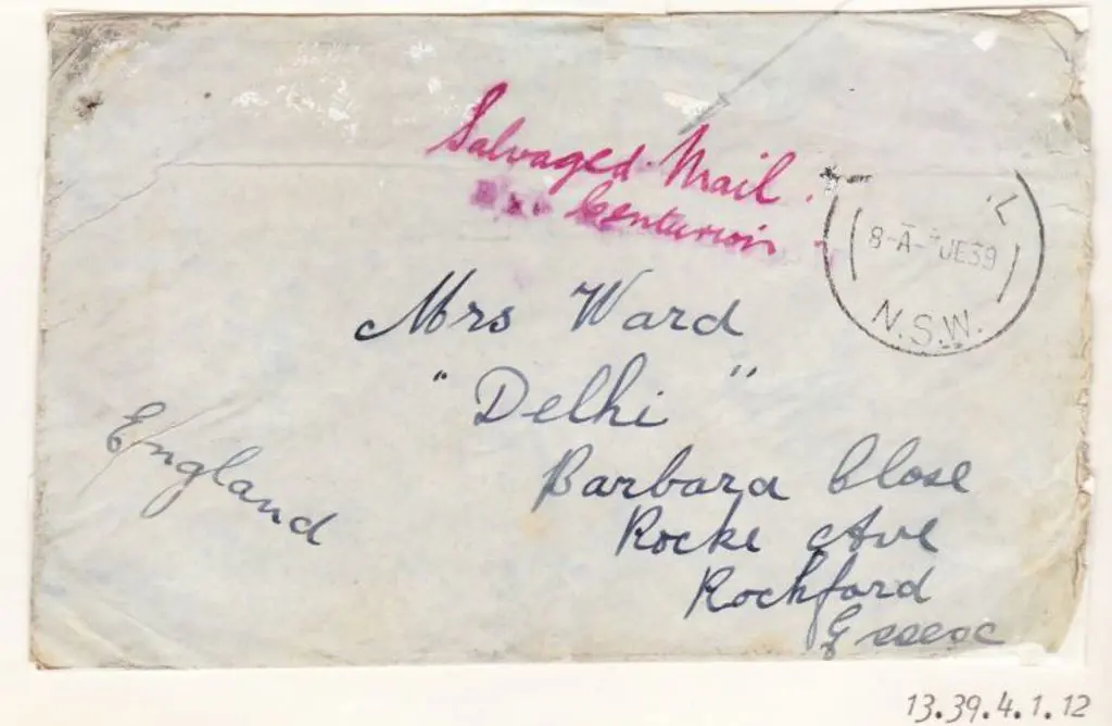 1939 (8th June) Imperial Airways Australia to ... Image 1++