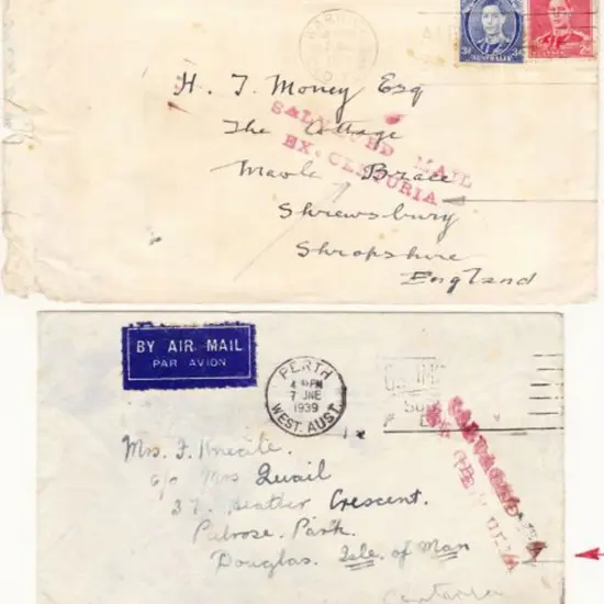 1939 (8th June) ditto but with the incorrect ...