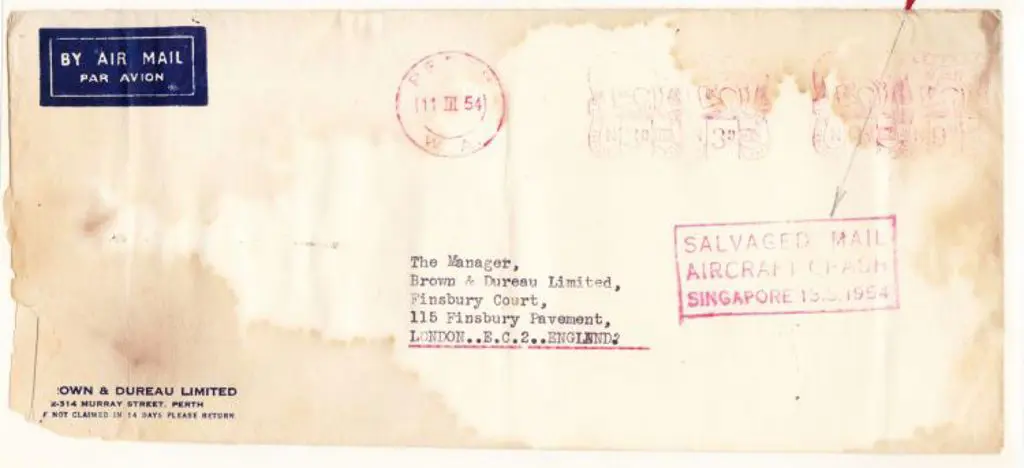 1954 (13th March) ditto. Perth 24d prepaid red ... Image 1++