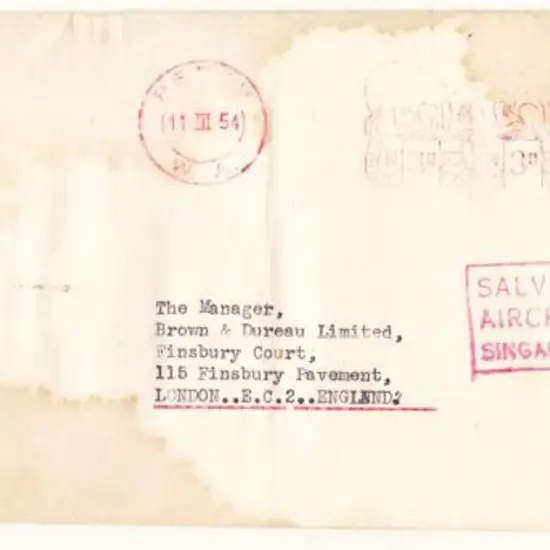 1954 (13th March) ditto. Perth 24d prepaid red ...