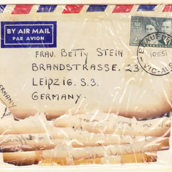 1954 (13th March) ditto but with original burnt ...