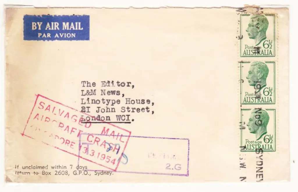 1954 (13th March) ditto but 2 covers. One with the ... Image 1++