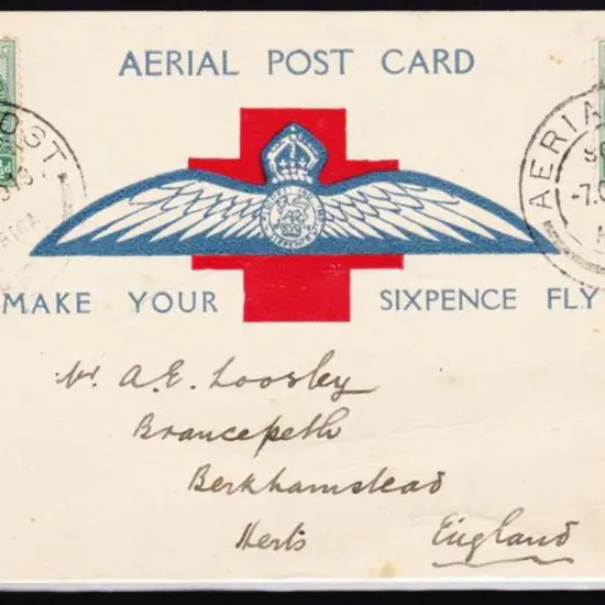 1918 (7th Oct) South Africa Aerial Post Card "Make ...