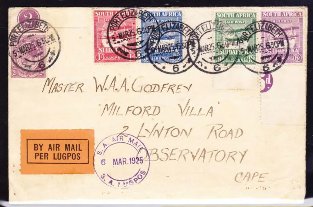 1925 (5th Mar) Port Elizabeth to Cape Town first ... Image 1++