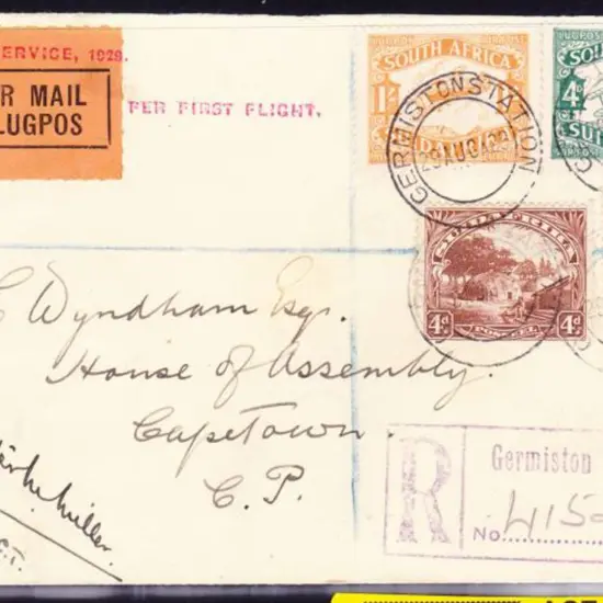 1929 (29th Aug) Germiston Station to Cape Town ...