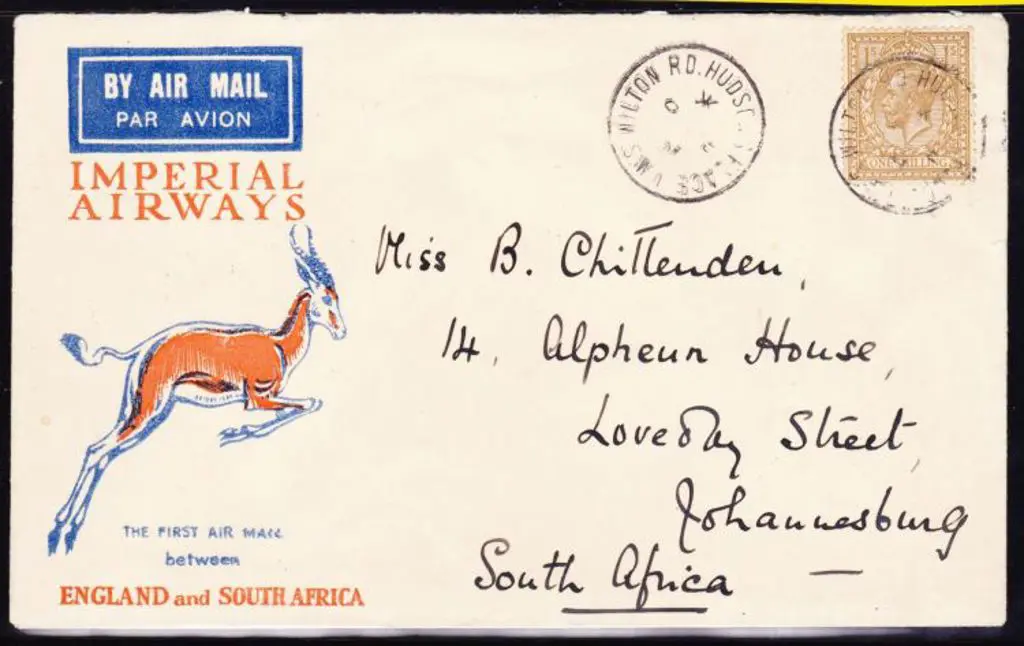 1931 (9th Dec) Inaugural England to South Africa ... Image 1++