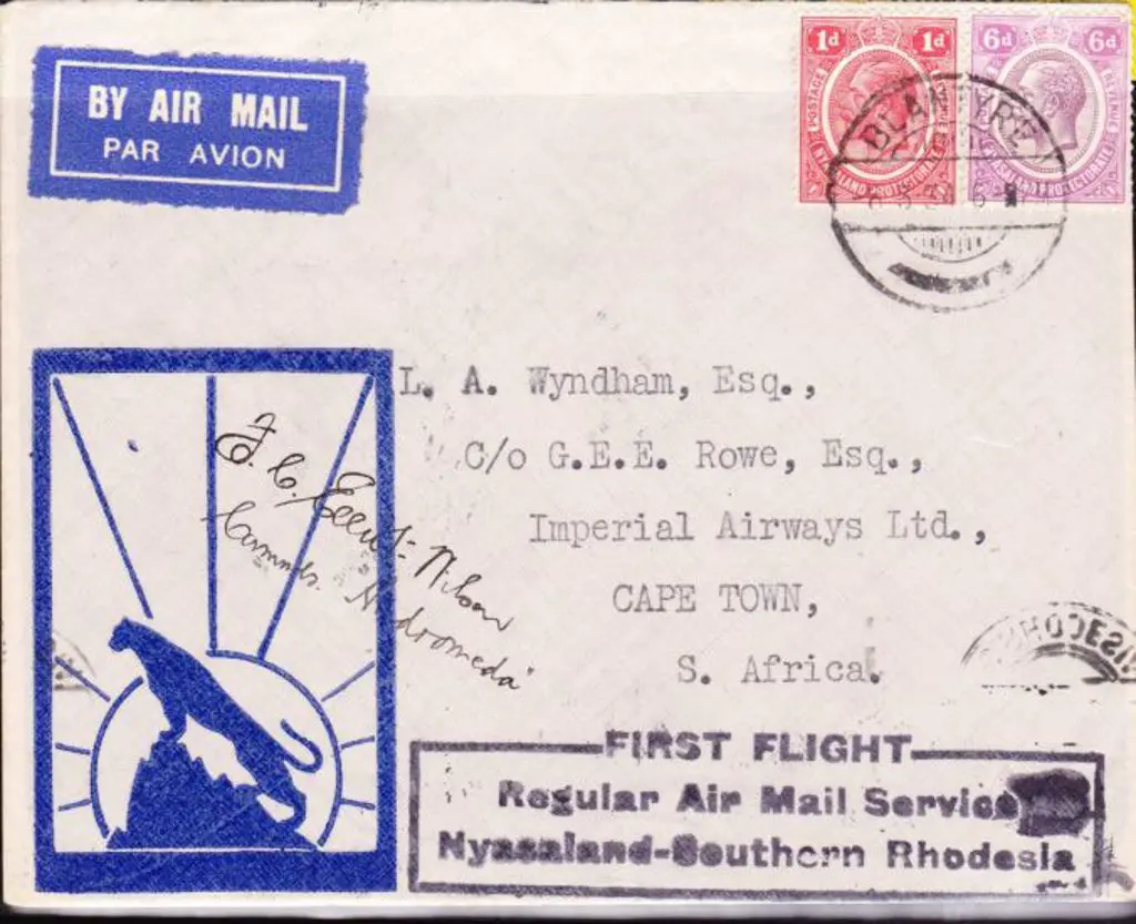 1934 (8th Mar) Blantyre to Salisbury inauguration ... Image 1++