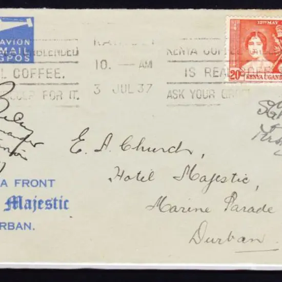 1937 (3rd July) Nairobi to Durban first flight at ...
