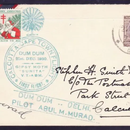 1930 (22nd Dec) Calcutta to Cape Town attempted ...