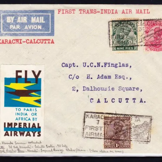 1933 (2nd July) ditto but reversed flight from ...