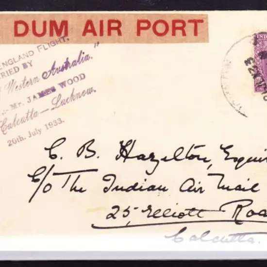 1933 (2nd July) Calcutta to Lucknow intermediate ...