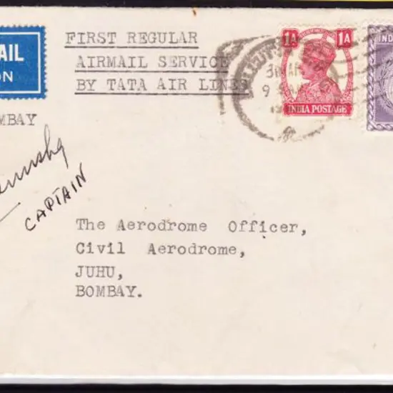 1946 (3rd April) Calcutta to Bombay First Regular ...