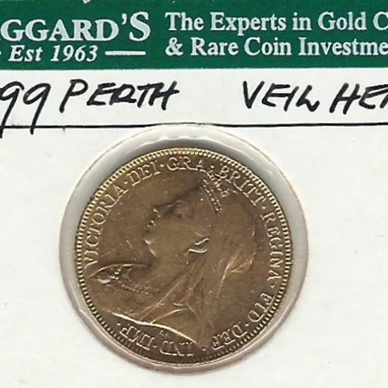 1899 QV Sovereign from Perth. VF