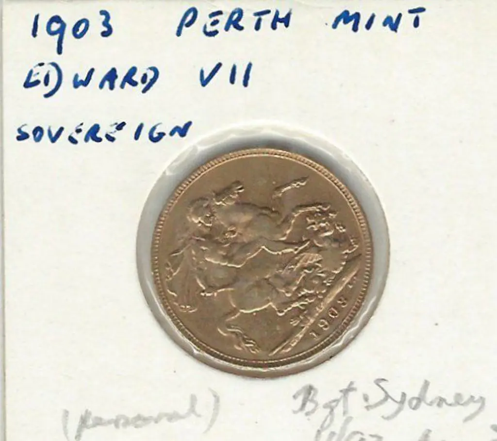 1903 KEVII Sovereign from Perth. F Image 1++