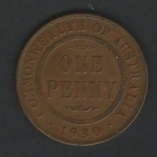 1930 Penny - the key date. Superb example, aVF.