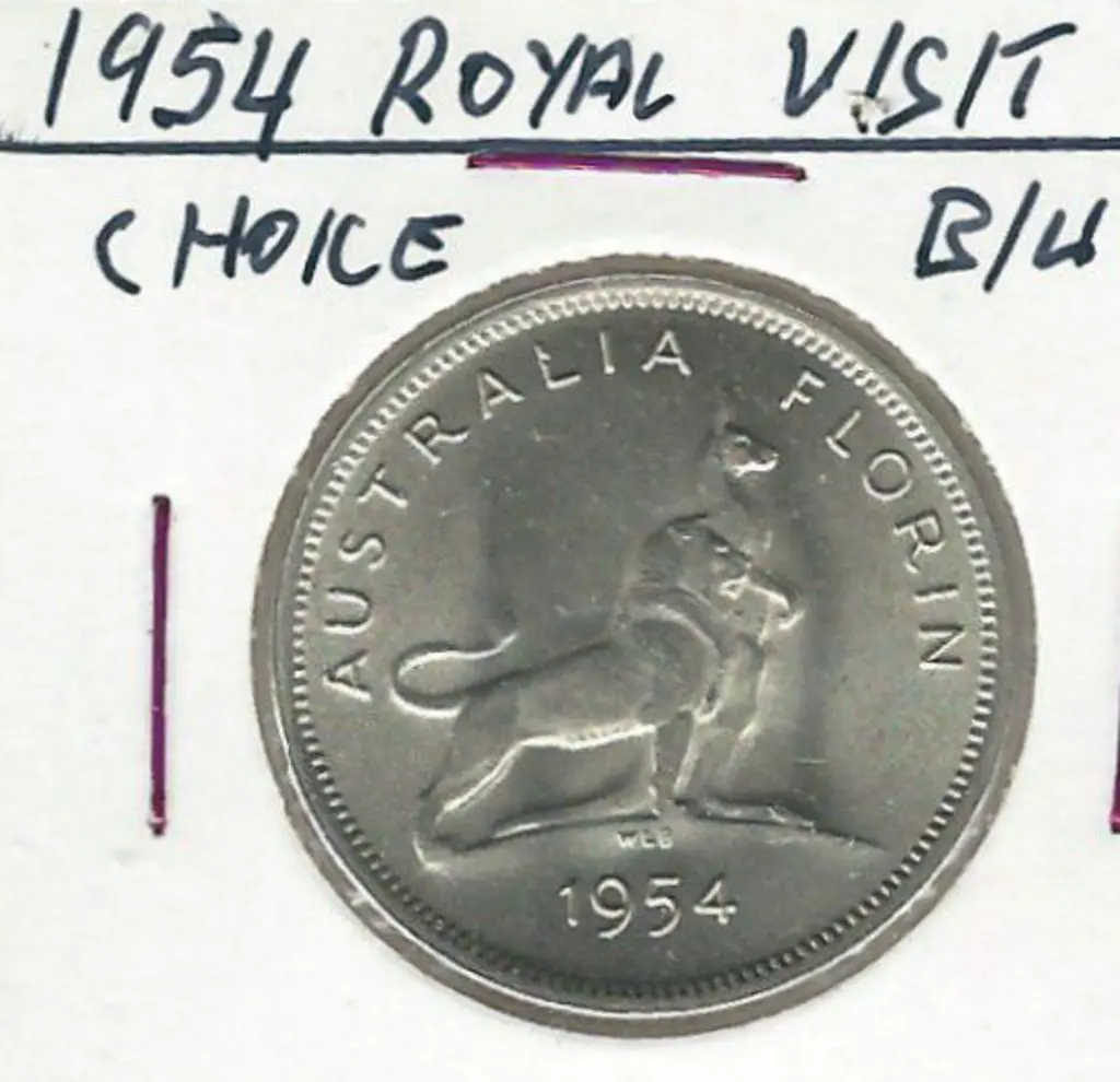 1954 Royal Visit Florin. Choice Unc Image 1++