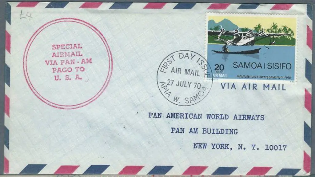 1970-1985 Range of Pan-Am flight covers with ... Image 1++