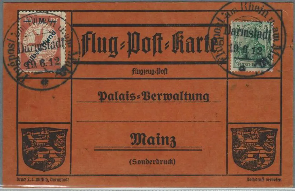 1912 (19th June) German "Gelber Hund" flight ... Image 1++