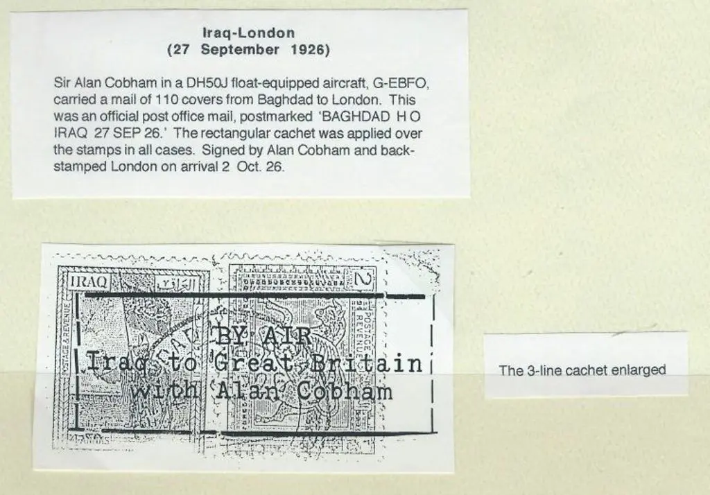 1926 (30th June) Baghdad to London Cobham ... Image 1++