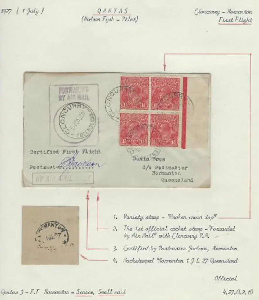 1927 (1st July) Cloncurry to Normanton, Queensland ... Image 1++