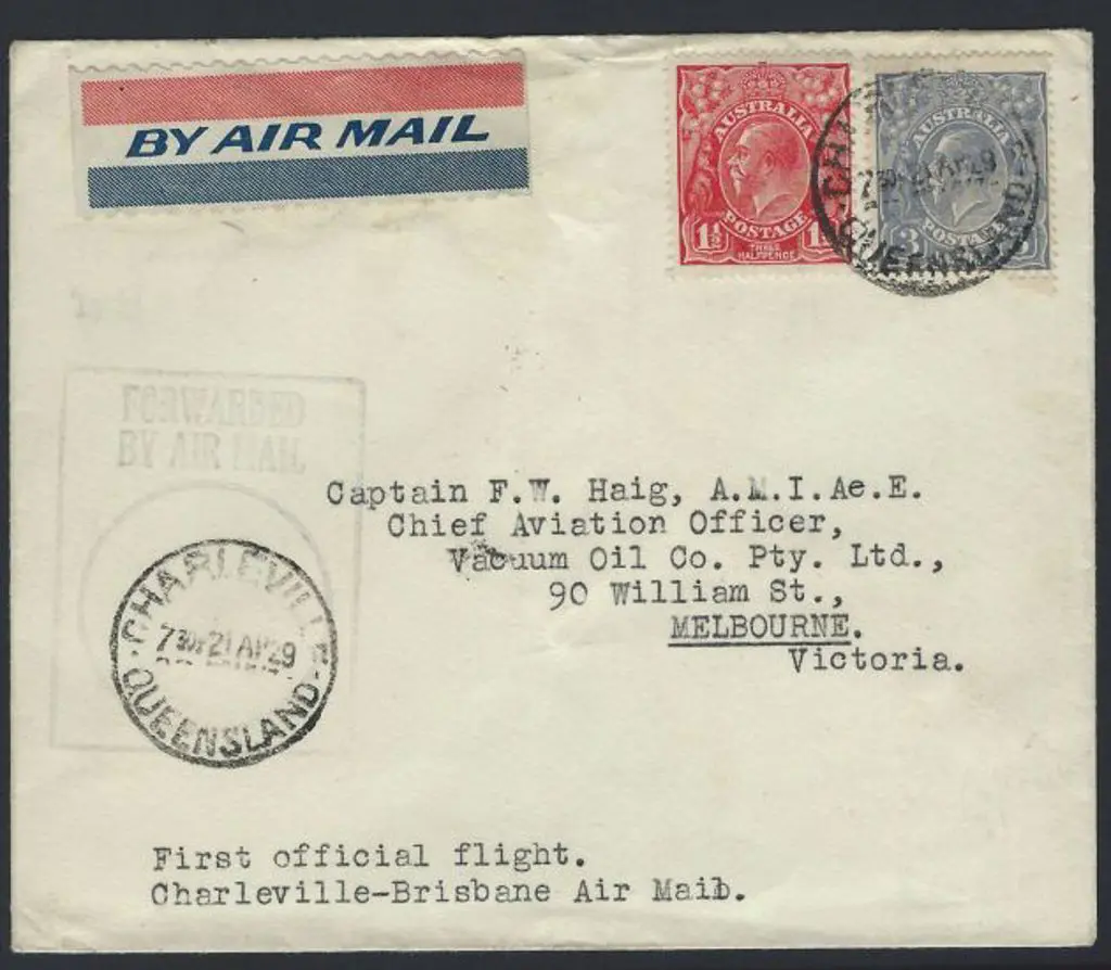 1929 (21st April) Charleville to Brisbane Qantas ... Image 1++