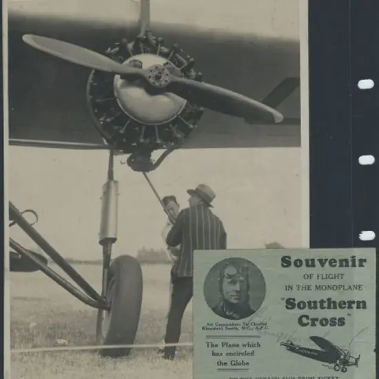 1930's "Souvenir of Flight in the Monoplane ...
