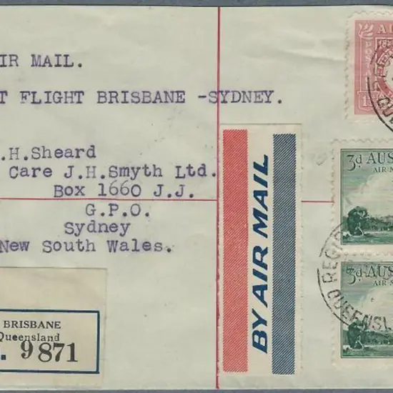 1930 (1st Jan) Brisbane to Sydney return flight by ...