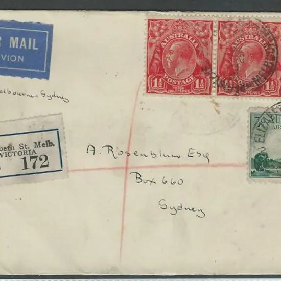 1930 (1st June) Melbourne to Sydney ANA First Air ...