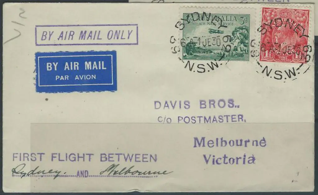1930 (1st June) Sydney to Melbourne x 3 with ... Image 1++