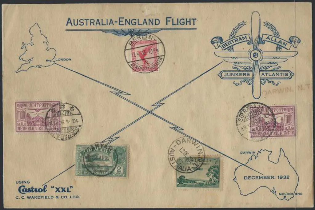 1932 (2nd Jan) Australia to Germany by Hans ... Image 1++