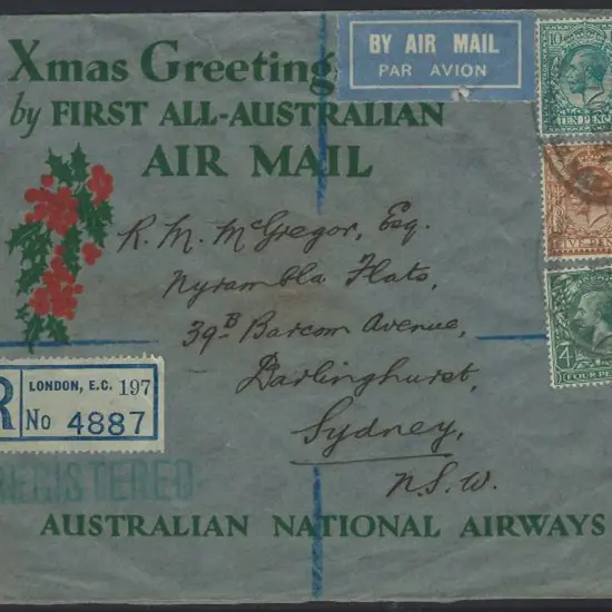 1932 (7th Jan) England to Australia "First All ...