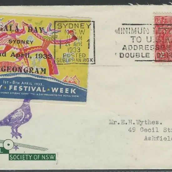 1933 (22nd April) Sydney to Botany First ...