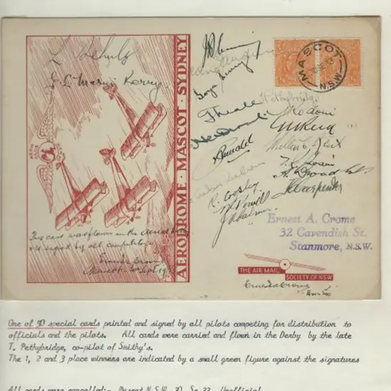 1933 (30th Sept) Mascot Aerial Pageant large Air ...