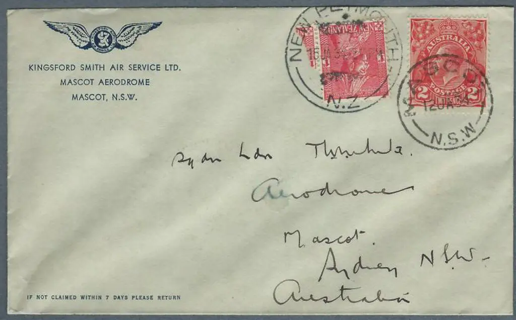 1934 (13th Jan) Australia to NZ on the third ... Image 1++