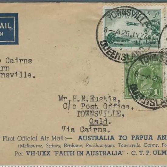 1934 (24th July) Townsville-Cairns & return ...