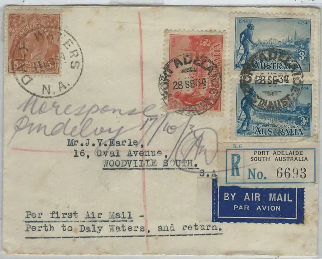 1934 (3rd Oct) MMA Perth-Daly Waters registered ... Image 1++
