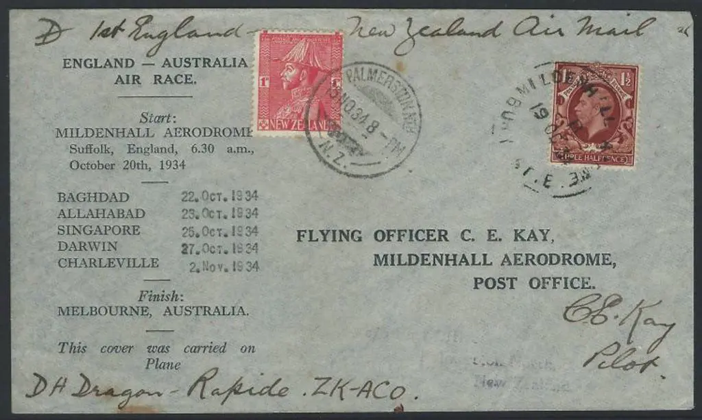 1934 (14th Nov) England to Australia & onto NZ ... Image 1++