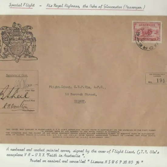 1934 (28th Nov) "Faith in Australia" special ...